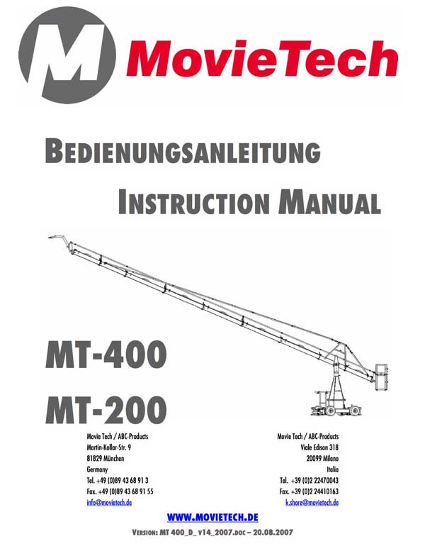 MT400-Manuel